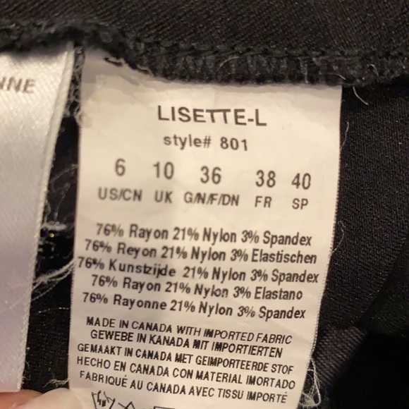 Lisette black pants with elastic waist - Picture 5 of 5